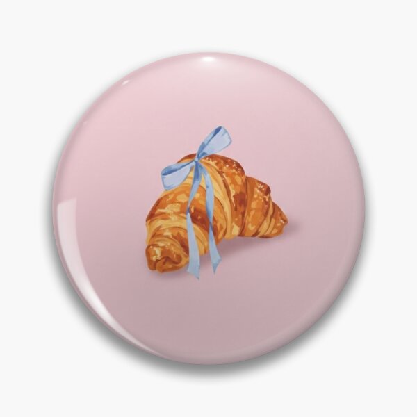 Item preview, pink croissant designed and sold by tejbiblog.
