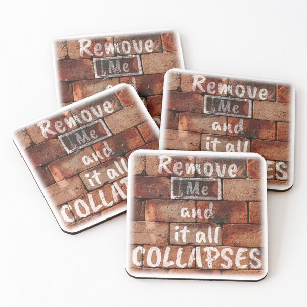 Item preview, Remove me and it all collapses designed and sold by RedPoppyStudio.