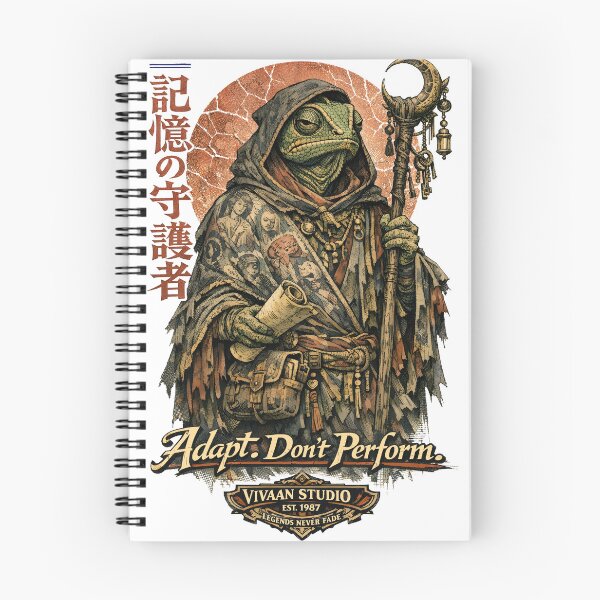 Item preview, The Last Chameleon Archivist - Japanese Monk Chameleon Art, Desert Nomad Memories, Adapt Don't Perform Aesthetic Graphic, Vintage Surreal Reptile Warrior, Minimalist Zen Folklore designed and sold by Vivaan Studio.