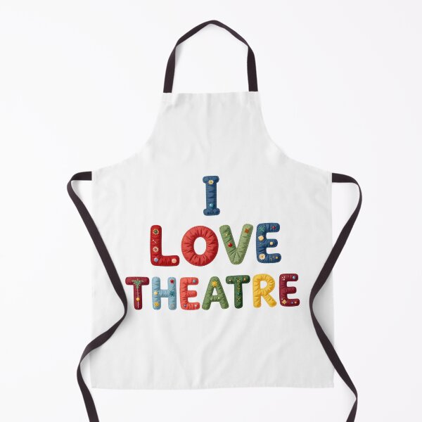 Item preview, I LOVE THEATRE - IN COLORFUL FAUX LETTERING designed and sold by AlexOBrienArt.
