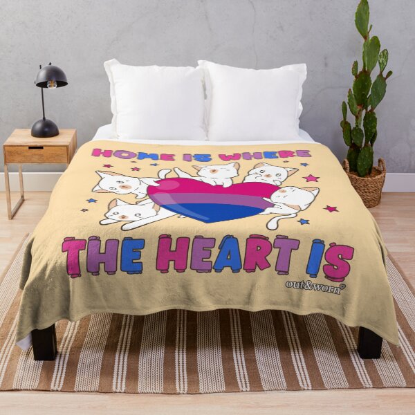 Item preview, Home Is Where The Heart Is - Bisexual Design designed and sold by outandworn.