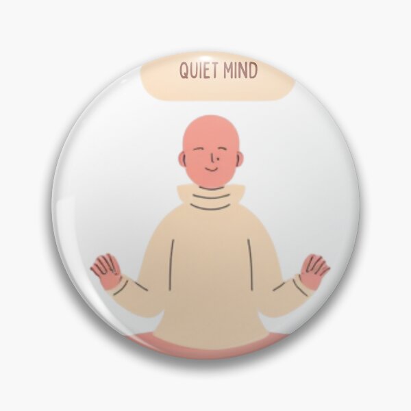 Item preview, Quiet Mind – Calm Meditation Aesthetic Illustration designed and sold by CHILLORA.