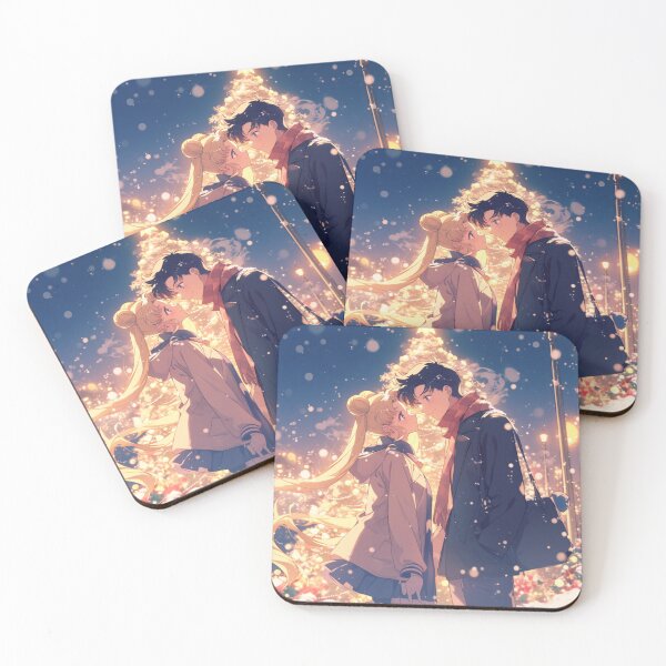 Item preview, Usagi and Seiya Christmas designed and sold by Solace Sparkles.