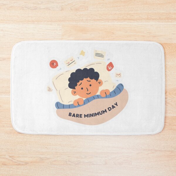 Item preview, Bare Minimum Day – Chill Mental Health Aesthetic Design designed and sold by CHILLORA.