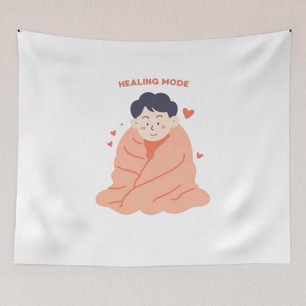 Item preview, Healing Mode – Mental Wellness Aesthetic Illustration designed and sold by CHILLORA.