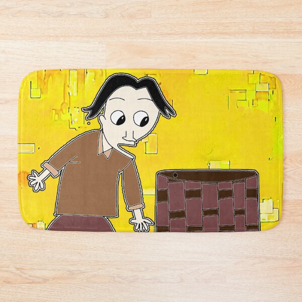Item preview, "Cartoon Character Exploring Woven Basket" designed and sold by nighttime1990.