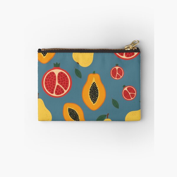 Item preview, Tropical Fruit Pattern – Teal Blue Kitchen Decor Illustration designed and sold by Aloloco.