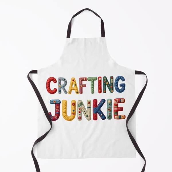 Item preview, CRAFTING JUNKIE - IN COLORFUL FAUX LETTERING designed and sold by AlexOBrienArt.