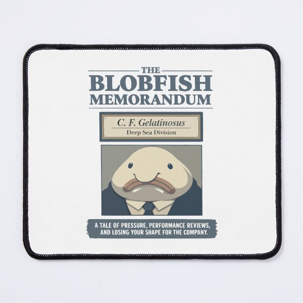 Item preview, Blobfish Memorandum Deep Sea Office Satire designed and sold by WildlifeInc.