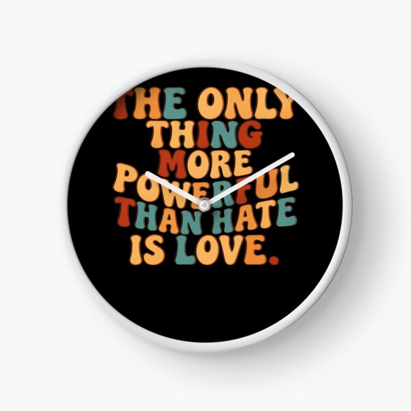 Item preview, The Only Thing More Powerful Than Hate Is Love Retro Warm Tone Statement designed and sold by SkeletonsDanger.