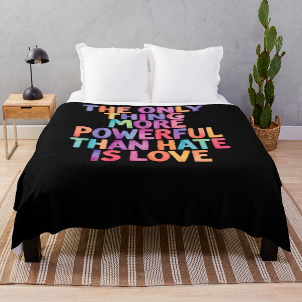 Item preview, The Only Thing More Powerful Than Hate Is Love Soft Multicolor Unity Message designed and sold by SkeletonsDanger.