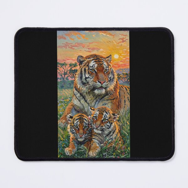 Item preview, Tiger mum with two cubs designed and sold by sid1802.