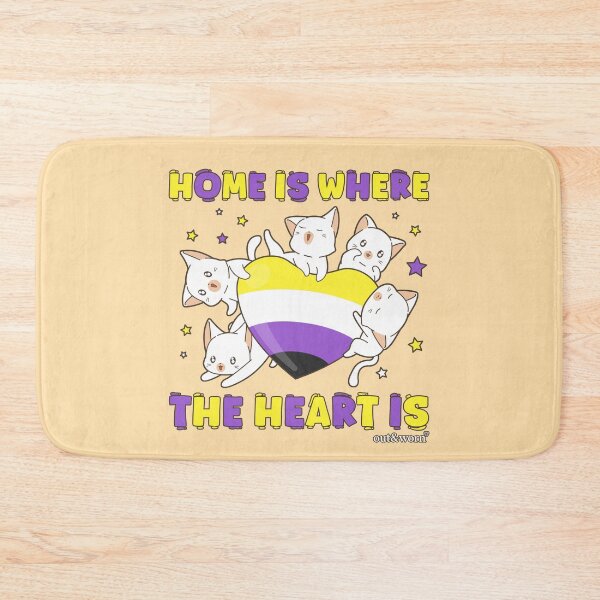 Item preview, Home Is Where The Heart Is - Nonbinary Design designed and sold by outandworn.