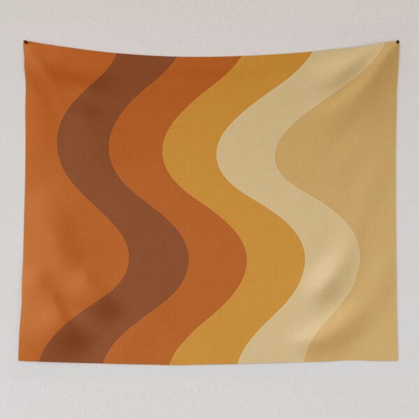 Item preview, 70s Retro Vintage Wavy Design  designed and sold by tonymagnerart.