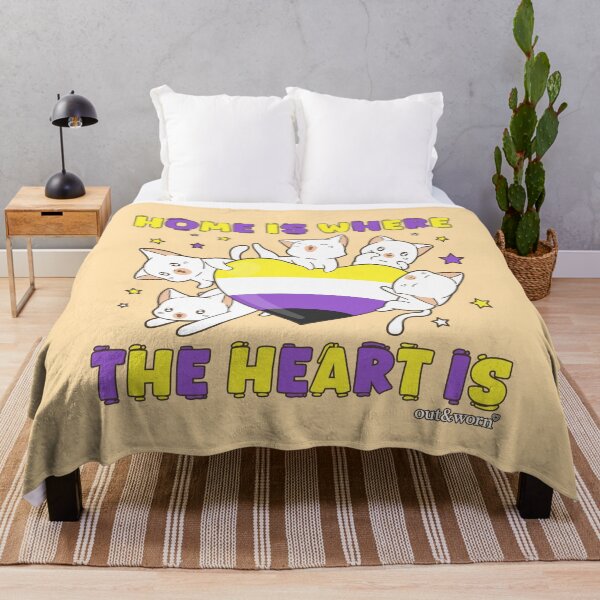 Item preview, Home Is Where The Heart Is - Nonbinary Design designed and sold by outandworn.