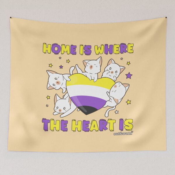 Item preview, Home Is Where The Heart Is - Nonbinary Design designed and sold by outandworn.