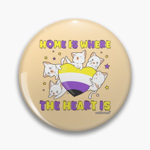 Item preview, Home Is Where The Heart Is - Nonbinary Design designed and sold by outandworn.
