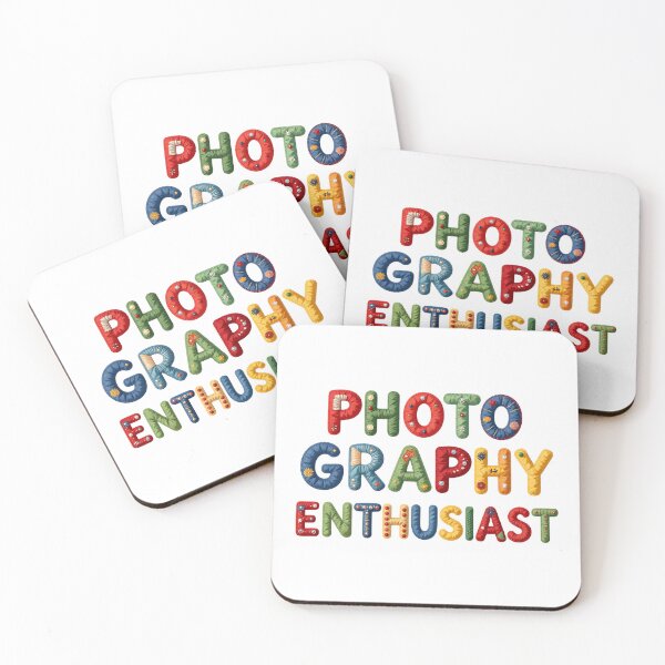 Item preview, PHOTOGRAPHY ENTHUSIAST - IN COLORFUL FAUX LETTERING designed and sold by AlexOBrienArt.