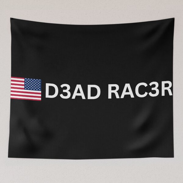 Item preview, D3AD RAC3R FLAG NAMEPLATE designed and sold by StlnUndrgrnd.