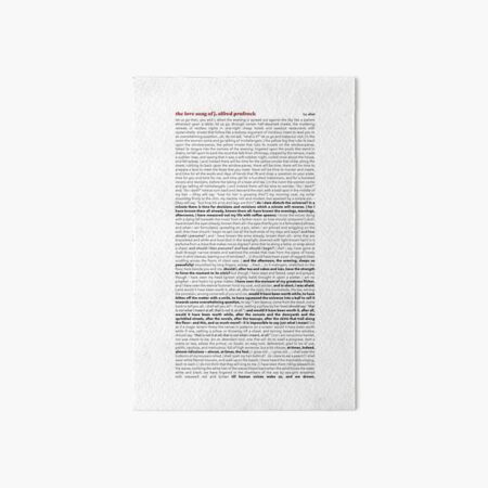 Item preview, the love song of j. alfred. prufrock designed and sold by bcotterdesigns.