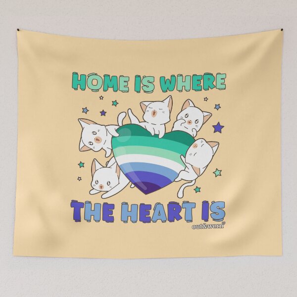 Item preview, Home Is Where The Heart Is - Gay Design designed and sold by outandworn.
