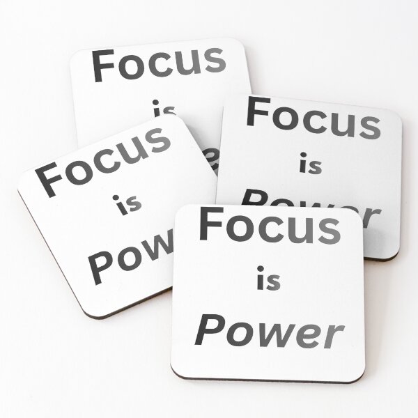 Item preview, Focus Is Power Minimalist Quote Design designed and sold by OMLabel.