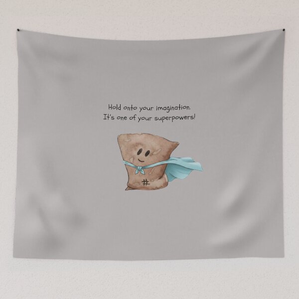 Item preview, Hold onto Imagination - Brown BooBoo designed and sold by booboos-rescue.