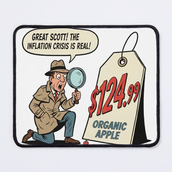 Item preview, Great Scott The Inflation Crisis is Real - Funny Inflation T-Shirt designed and sold by CivicRoastCo.