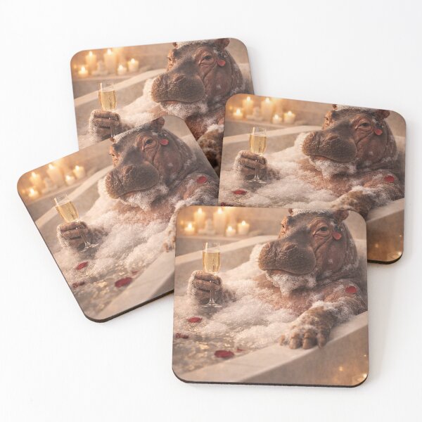 Item preview, Practicing Glamour – Hippo Spa Modeling Portrait designed and sold by iMIGHTwearTHAT.