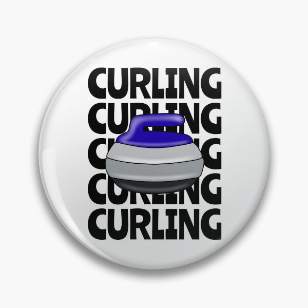 Item preview, Blue Curling Stone Typography designed and sold by Sartoris Art.