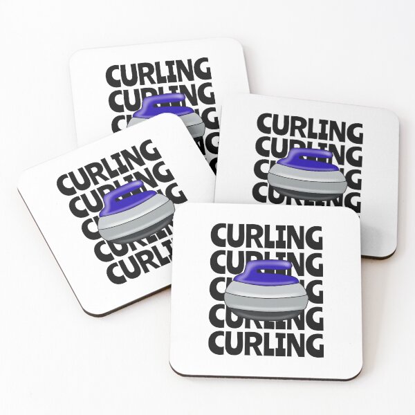 Item preview, Blue Curling Stone Typography designed and sold by Sartoris Art.