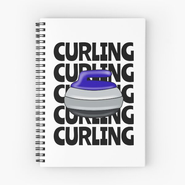 Item preview, Blue Curling Stone Typography designed and sold by Sartoris Art.