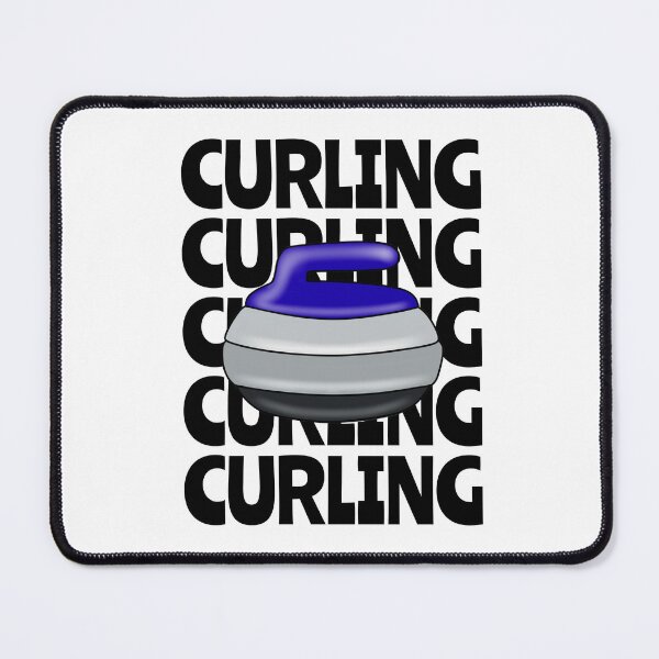 Item preview, Blue Curling Stone Typography designed and sold by Sartoris Art.
