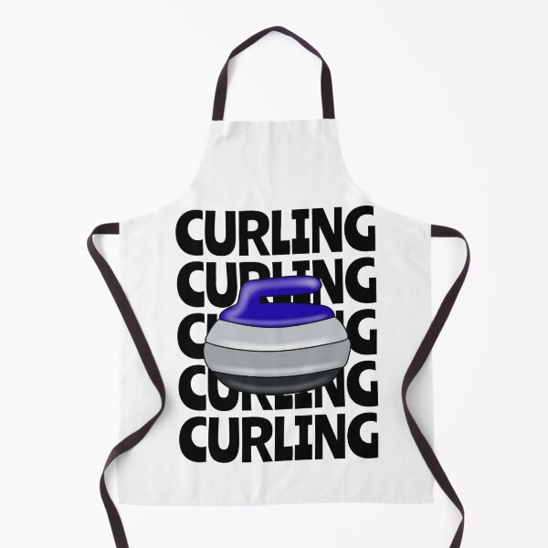 Item preview, Blue Curling Stone Typography designed and sold by Sartoris Art.