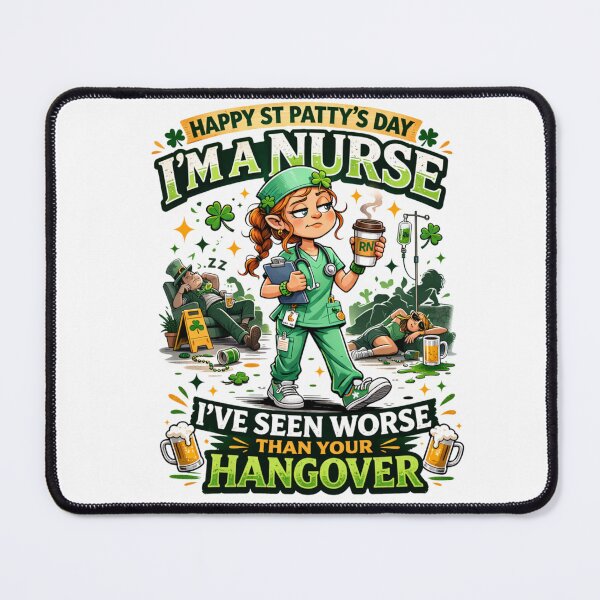 Item preview, St Pattys Day Nurse designed and sold by Spectrum-DI.