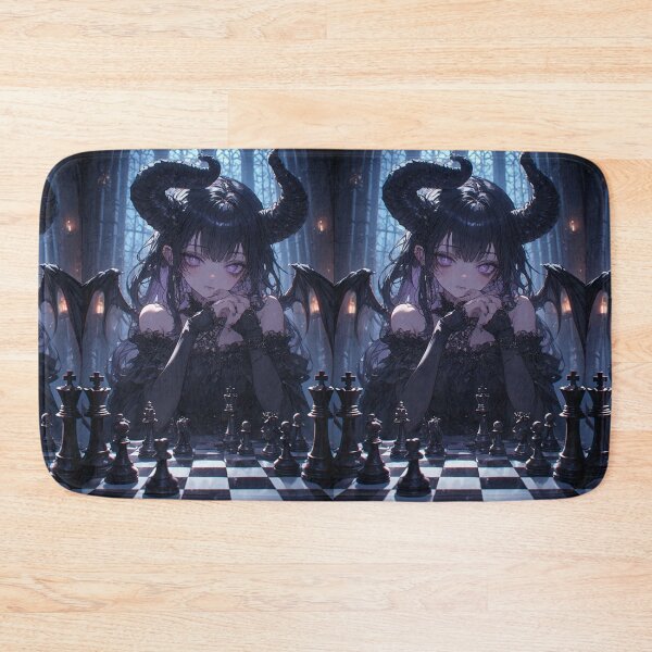 Item preview, Demon girl and chess - Dark fantasy designed and sold by ArtsJulian.
