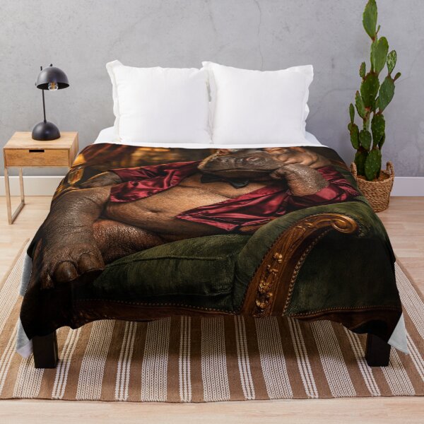 Item preview, Velvet Confidence – Hippo Boudoir Lounge Portrait v1 designed and sold by iMIGHTwearTHAT.