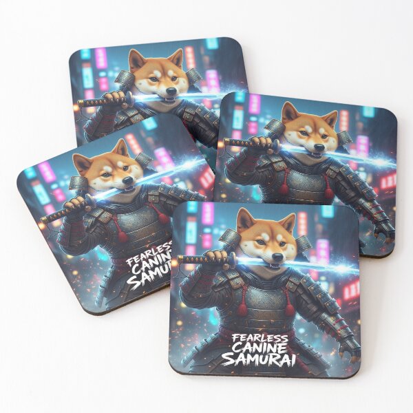 Item preview, Fearless Canine Samurai designed and sold by PetJoyPrintsCO.