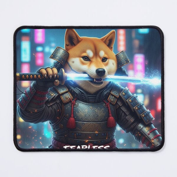 Item preview, Fearless Canine Samurai designed and sold by PetJoyPrintsCO.