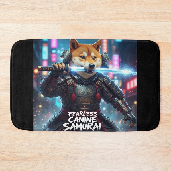 Item preview, Fearless Canine Samurai designed and sold by PetJoyPrintsCO.