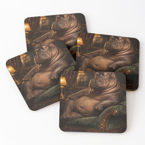 Item preview, Velvet Confidence – Hippo Boudoir Lounge Portrait v3 designed and sold by iMIGHTwearTHAT.