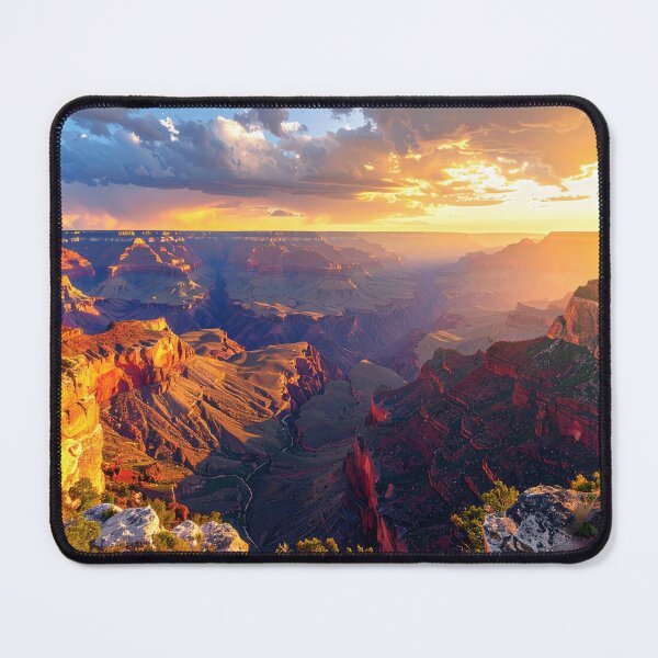 Item preview, Grand Canyon South Rim Golden Sunset – Dramatic Desert Landscape Wall Art designed and sold by pod24.