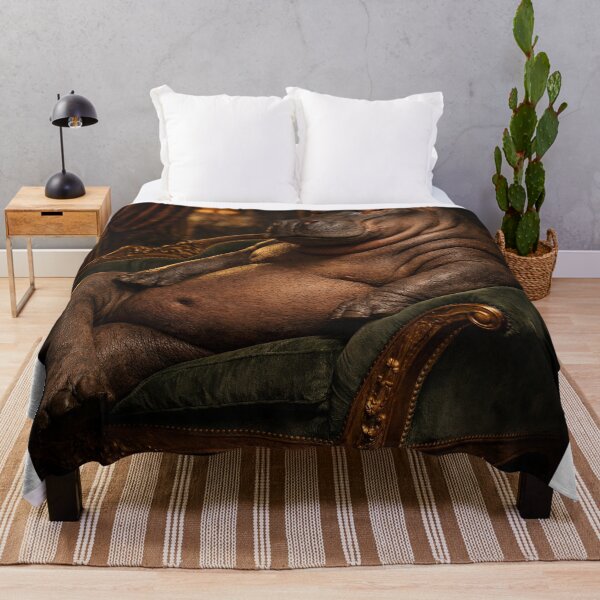 Item preview, Velvet Confidence – Hippo Boudoir Lounge Portrait v4 designed and sold by iMIGHTwearTHAT.