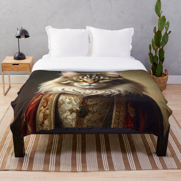 Item preview, Retrato renacentista del Royal Maine Coon designed and sold by Rutvain.