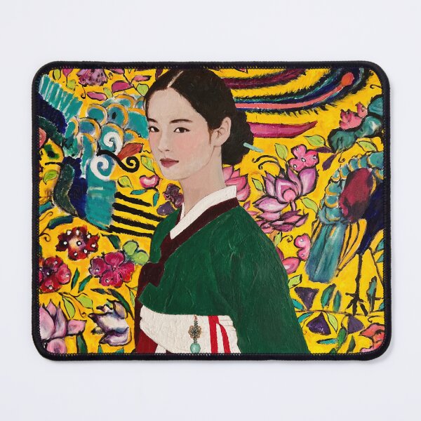 Item preview, Woman in Hanbok of Homage to Gustav Klimt  designed and sold by Haelyn Y.