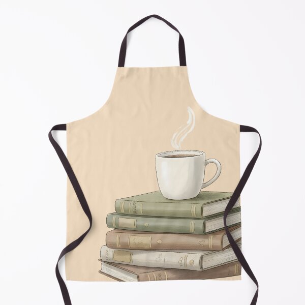 Item preview, Stack of Books with Coffee - Vintage Library Aesthetic designed and sold by WowDezign.