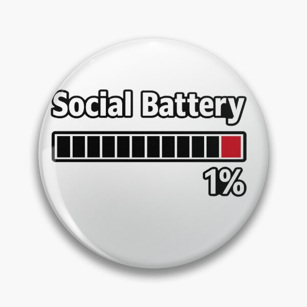 Item preview, social battery 1%  designed and sold by davidsvend01.