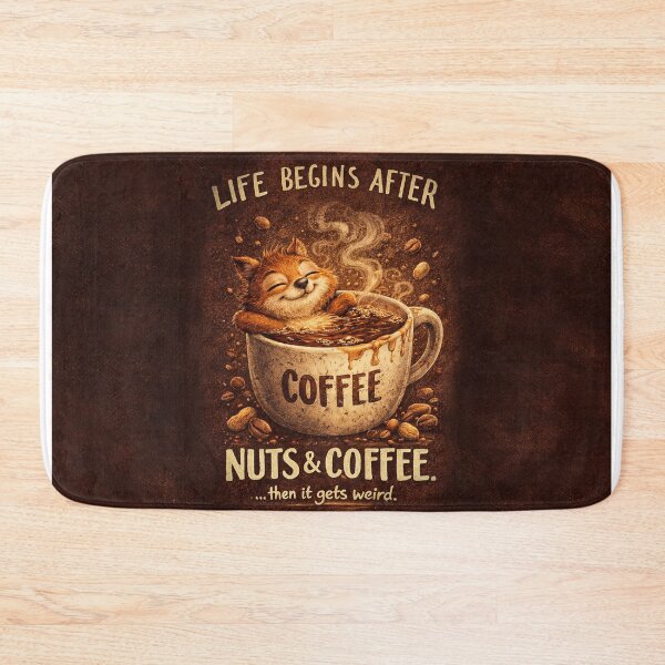 Item preview, Nuts & Coffee Make Squirrel Wierd designed and sold by SecretSquirrellDesigns.