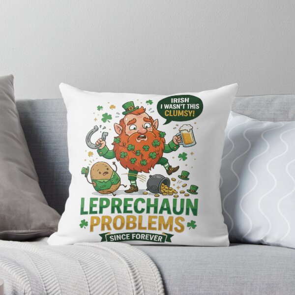 Item preview, Irish I Wasn't This Clumsy Funny St Patricks Day Leprechaun designed and sold by KERK Art and Design.