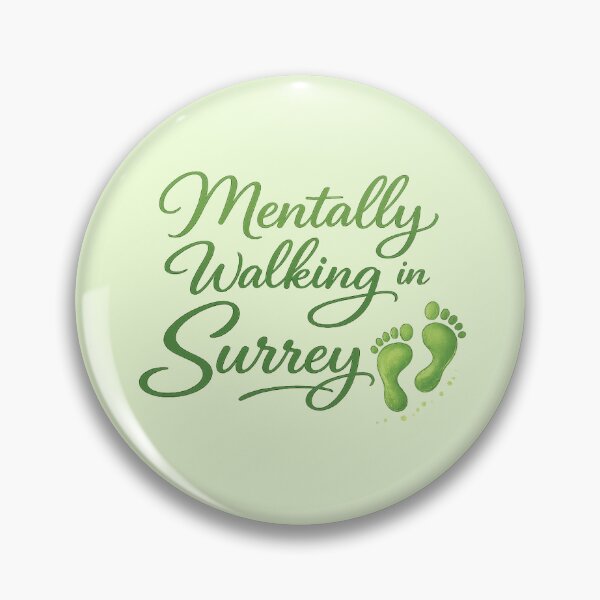 Item preview, Mentally Walking in Surrey | Footsteps Icon | Surrey England Countryside Aesthetic designed and sold by ThatSurreyLife.